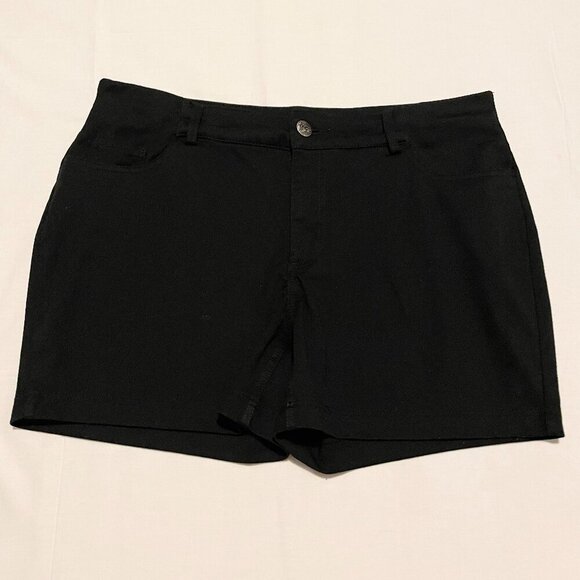 Lee Rider Womens Black Shorts Size 18 - Picture 1 of 12